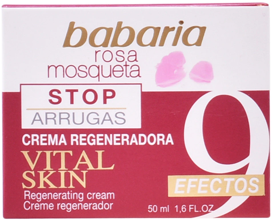 Babaria Rosa Mosqueta Vital regeneruojantis odos kremas raukšlėms stabdyti 50ml