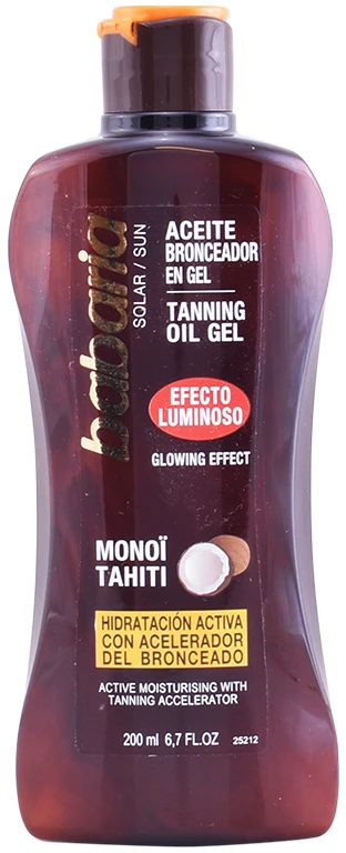 "Babaria" įdegio aliejaus gelis "Glowing Effect" 200ml