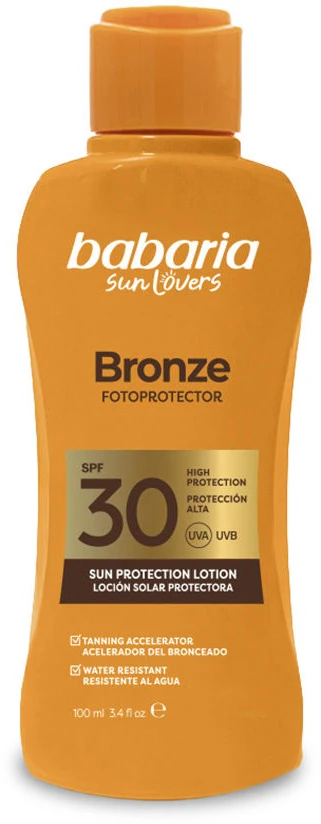 Babaria Sol Bronze Leche Protectora Aloe Spf30, 100 ml