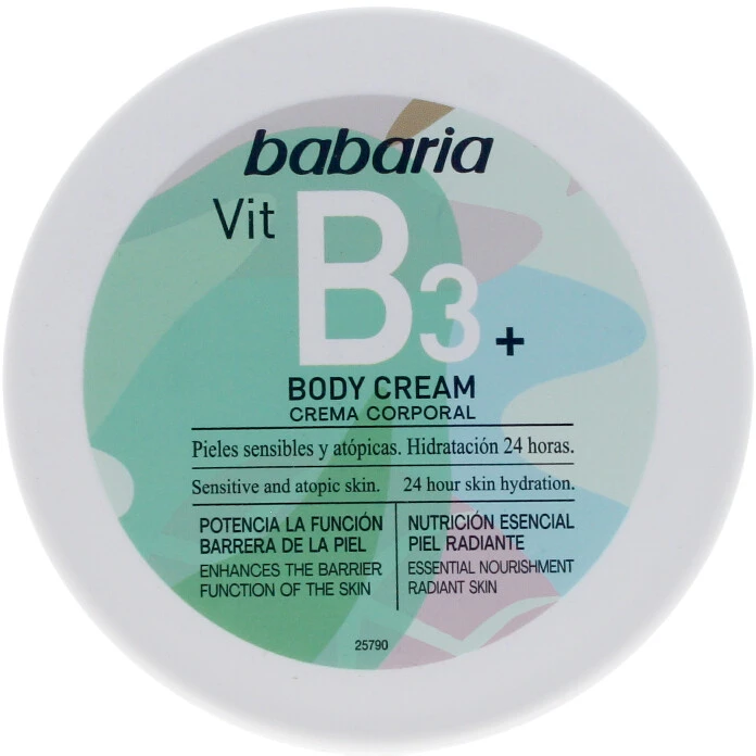 "Babaria" vitaminas B3 kūno kremas 400ml