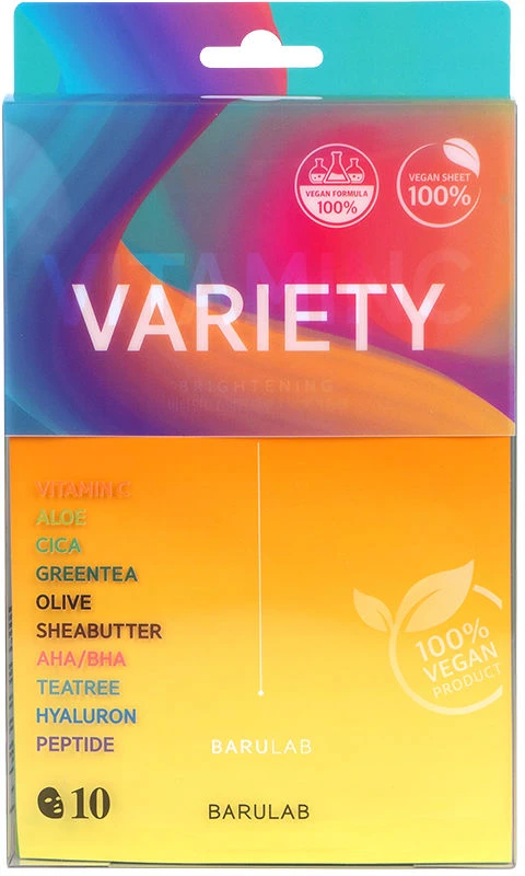 Barulab Vegan Variety Mask Estuche 10 Piezas