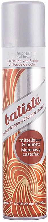 Sausas šampūnas plaukams su dažančiu efektu Batiste Medium &amp; Brunette Sausas šampūnas 200ml