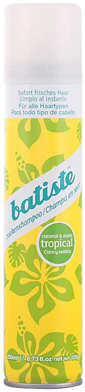 Sausas šampūnas plaukams Batiste Coconut &amp; Exotic Tropical Sausas šampūnas 200ml