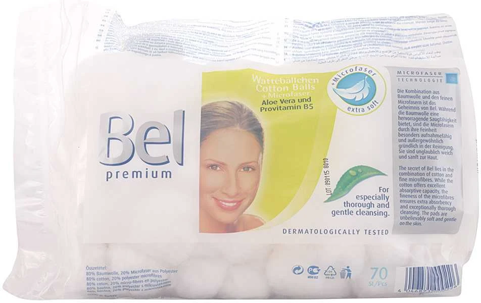 "Bel Premium" medvilnės kamuoliukai 70 vienetų