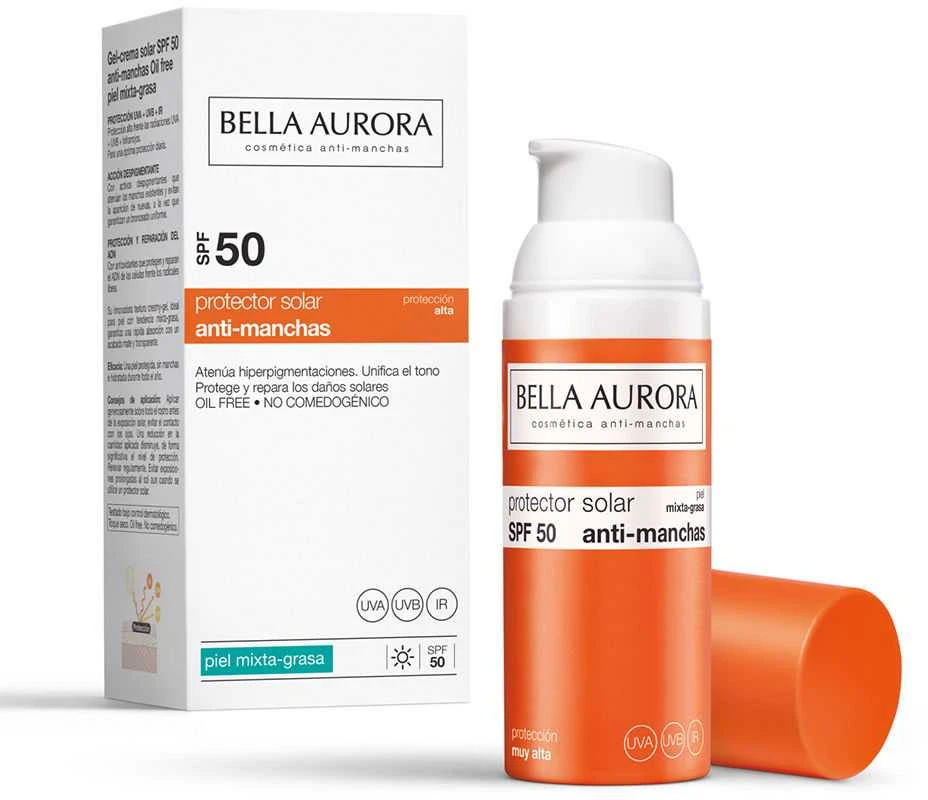 Saulės kremas nuo rudų dėmių Spf 50 Bella Aurora 3113