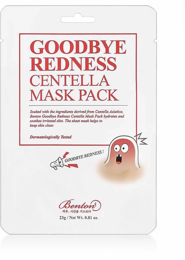 Benton Goodbye Redness Cica Mask Pack Face Mask, 23 g