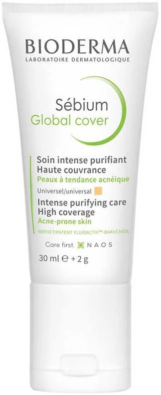 Veido kremas Bioderma Global Cover, 30 ml, moterims