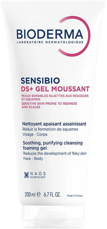 Bioderma Sensibio DS+ Gelinis veido ir kūno prausiklis, 200 ml