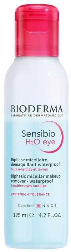 BIODERMA akių makiažo valiklis jautriai odai SENSIBIO H2O EYE, 125 ml