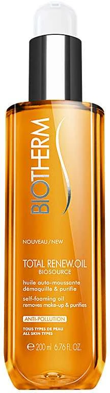Biotherm Biosource Total Renew Oil Self Foaming valomasis veido aliejus, 200 ml