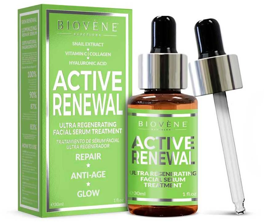 "Biovene Active Renewal Ultra Atkuriamasis veido serumas" 30ml
