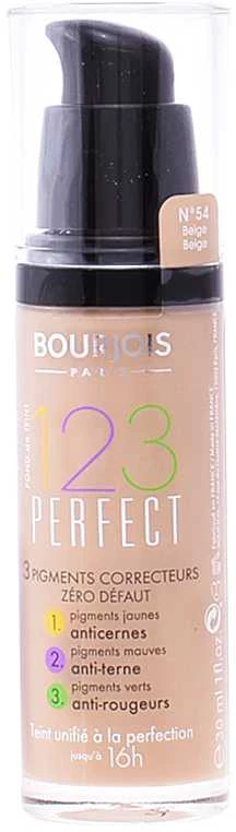 Kreminė pudra Bourjois 1 2 3 Perfect Foundation 054 rusvai gelsvas 30ml