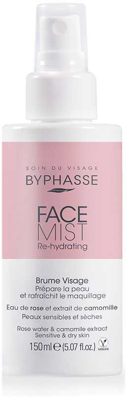 BYPHASSE RE-HYDRATING veido migla, 150 ml