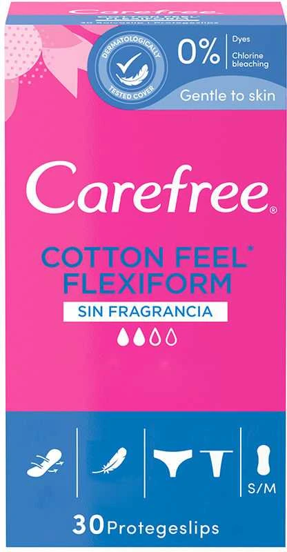 "Carefree Flexiform" įklotai 30 vienetų