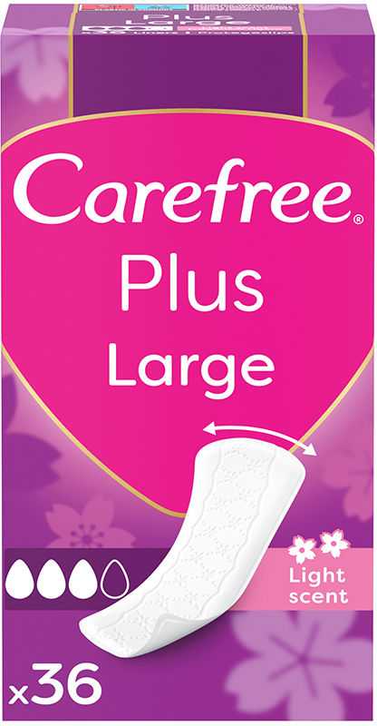 "Carefree Plus" įklotai 36 vienetai