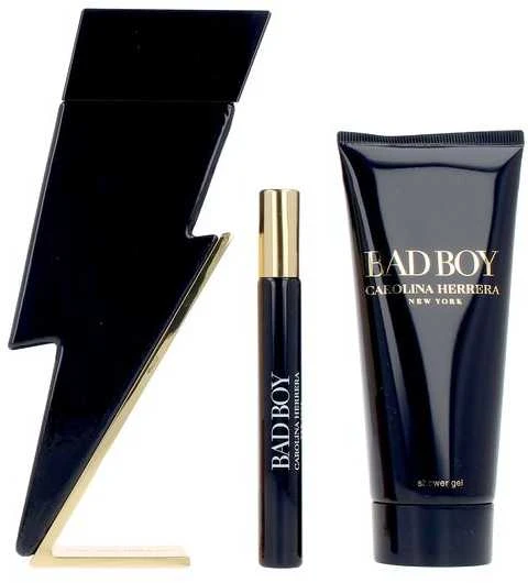Carolina Herrera Bad Boy tualetinis vanduo purškiklis, 100 ml rinkinys 3 vnt.