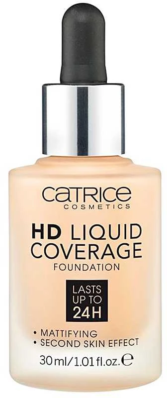 Catrice Hd Liquid Coverage Foundation Lasts Up Tp 24h 030 Sand rusvai gelsvas Makiažo pagrindas 30ml
