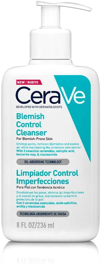 Veido prausiklis probleminei odai Cerave Blemish Control Cleanser, 236 ml aprašymas - Prekės nuotrauka