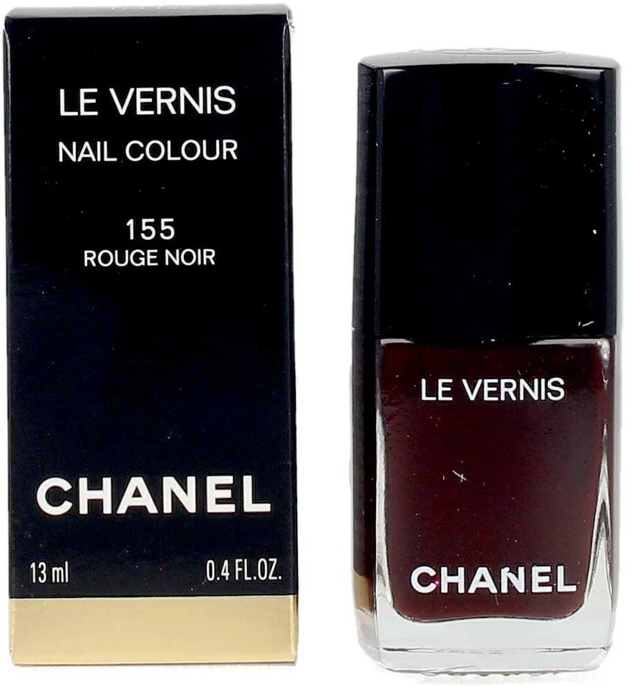 Chanel Le Vernis Longwear Nail Colour ilgai išliekantis nagų lakas, atspalvis: 155 - ROUGE NOIR, 13 ml