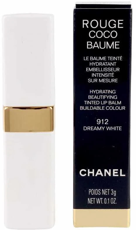 Chanel Rouge Coco Hydrating Beautifying Tinted Lūpų balzamas #912 Dreamy Baltas, 3 g