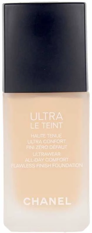 Chanel Ultra Le Teint Flawless Finish Fluid Foundation ilgai išliekanti tobulinanti kreminė pudra, matinis švytintis efektas, atspalvis: BD31, 30 ml