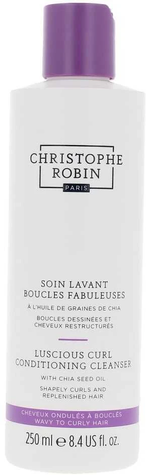 Christophe Robin, „Luscious Curl“ su chia sėklų aliejumi, plaukų šampūnas, garbanas formuojantis, 250 ml