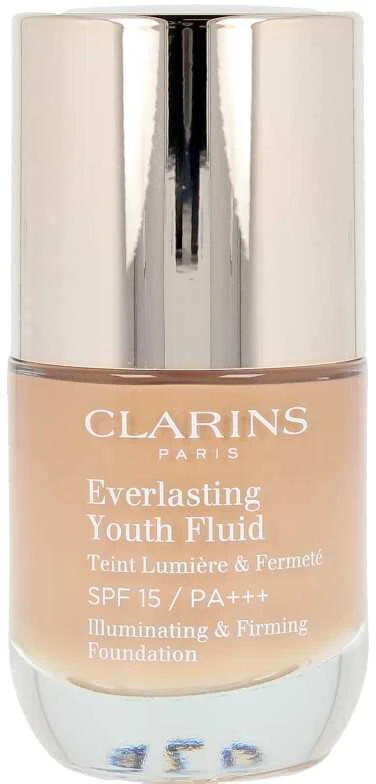 „Clarins Everlasting Youth Fluid“ (šviesinamasis ir stangrinamasis makiažo pagrindas), 30 ml, 113