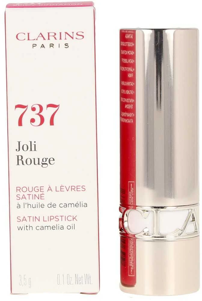 Clarins Joli Rouge Satin lūpų dažai #737 Aštrus cinamonas, 3,5 g