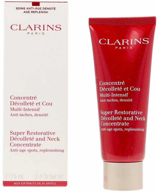 Clarins Kelių rūšių intensyvus kremas kaklui ir dekoltė "Super Restorative" (dekoltė ir kaklo koncentratas ) 75 ml