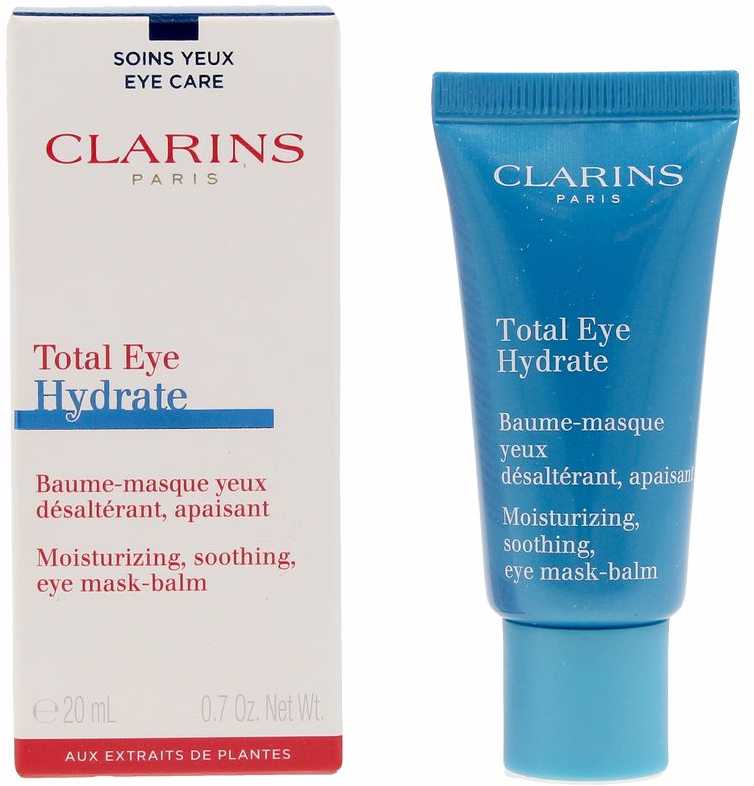 Clarins Total Eye Hydrate drėkinamoji, raminanti, paakių kaukė-balzaminė akių kaukė moterims, 20 ml