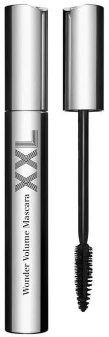 Clarins Wonder Volume Blakstienų tušas XXL apimties suteikiantis blakstienų tušas, atspalvis: 01 Extreme Juodas, 8 ml