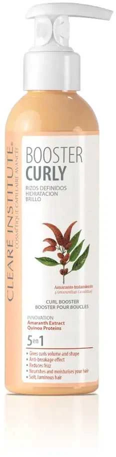 Clearé Institute Booster Skirtas garbanotiems plaukams Skirtas garbanotiems plaukams Defined Curls Moisturising Shine, 200 ml
