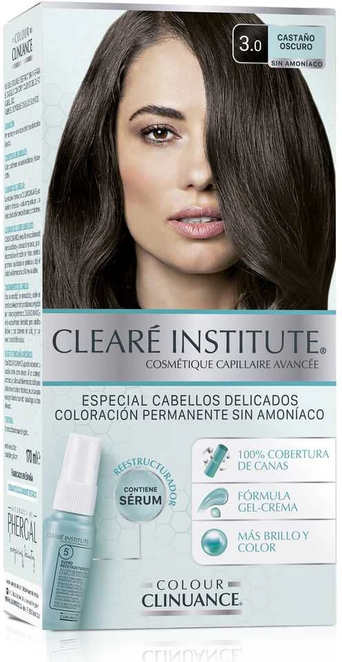 Clearé Institute 3.0 tamsiai rudi dažai su serumu