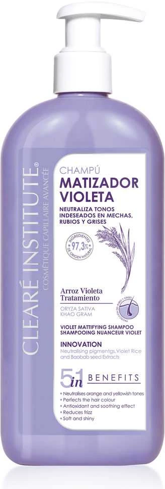 "Clearé Institute" Violetinis šampūnas 400ml