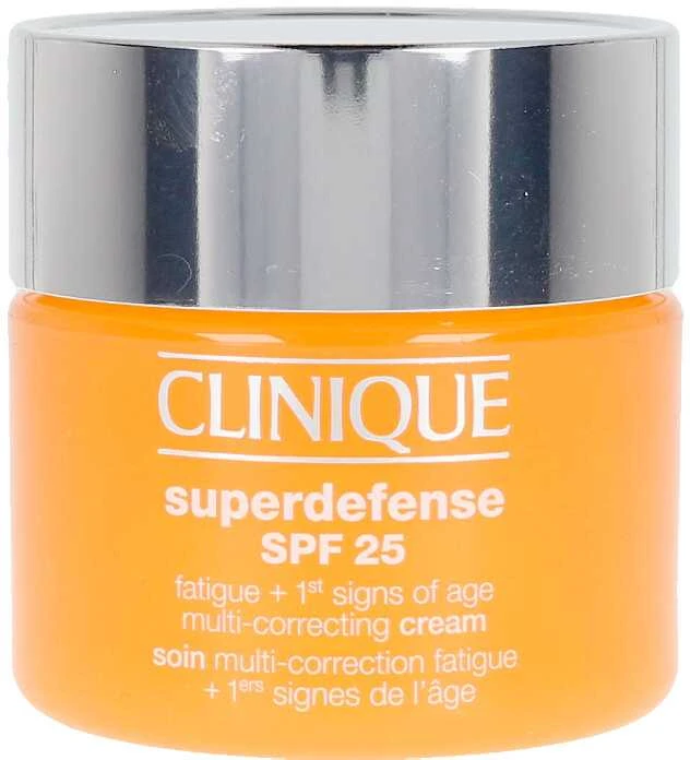 „Clinique Superdefense Broad Spectrum SPF25“ daugiafunkcis korekcinis kremas nuo nuovargio ir pirmųjų amžiaus požymių, 50 ml