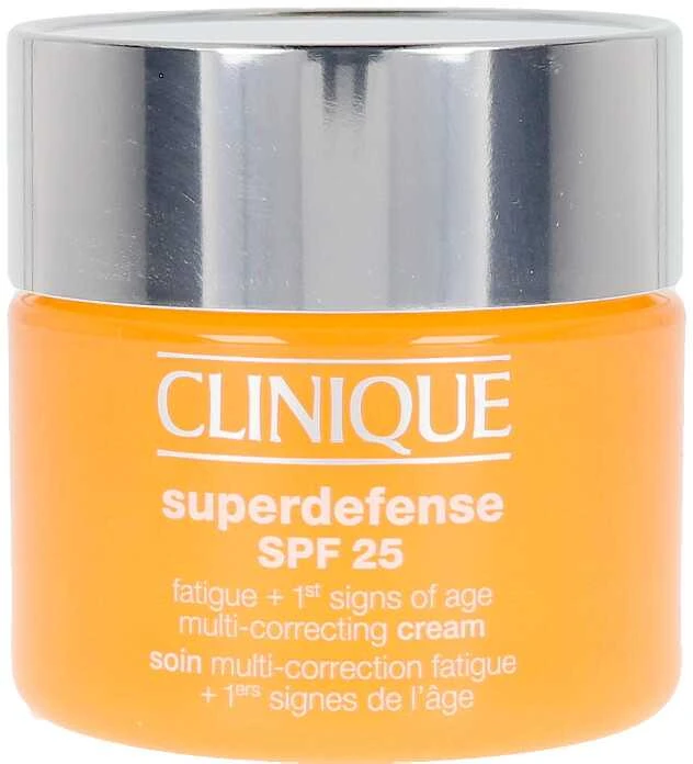 Clinique Superdefense Broad Spectrum SPF 25 Fatigue + First Signs Of Age Multi-correcting Kreminis jauninamasis veido kremas riebiai ir mišriai odai, 50 ml