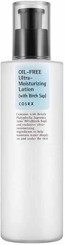 COSRX Oil-Free Ultra-Moisturizing Lotion with Birch Sap Veido losjonas be aliejaus, 100 ml