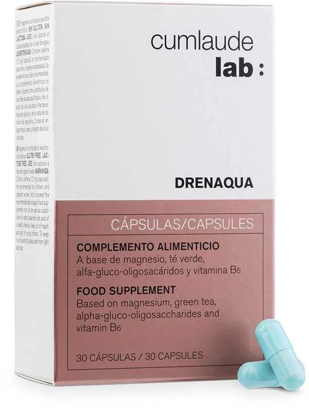"Cumlaude Drenaqua" kaspulės su probiotikais ir prebiotikais 30 vienetų