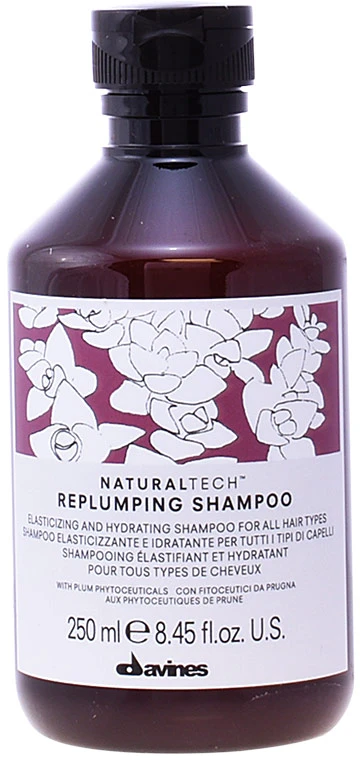 Davines Naturaltech Replumping Šampūnas ploniems plaukams 250 ml