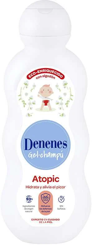 "Denenes" dušo želė-šampūnas atopinei odai 600ml + 100ml
