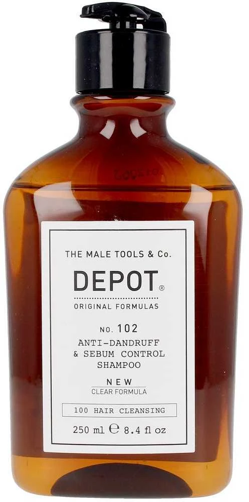 Depot No. 102 Botanical Complex Hair Šampūnas Nuo pleiskanų & Sebum Control plaukų šampūnas vyrams, 250 ml