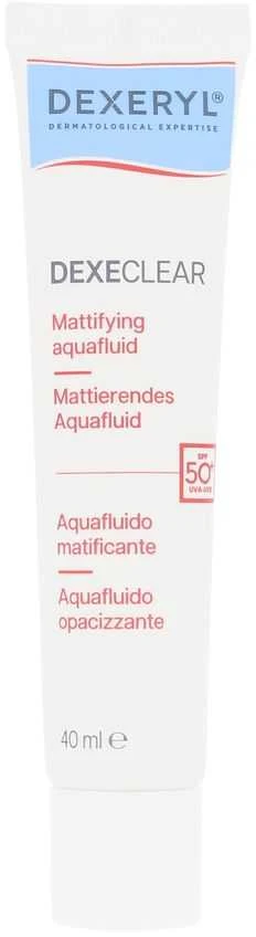 „Dexeryl Dexeclear“ matinį atspalvį suteikiantis vandens fluidas SPF50+, 40 ml
