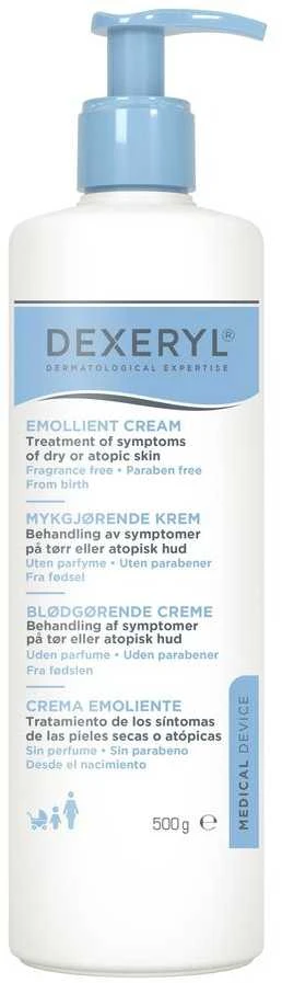 Dexeryl Emollient Kreminis, odos kremas, 500g