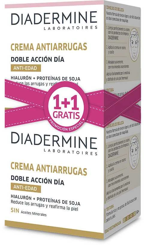 "Diadermine" dvigubo poveikio dieninis kremas nuo raukšlių 50 ml 2 dalių rinkinys