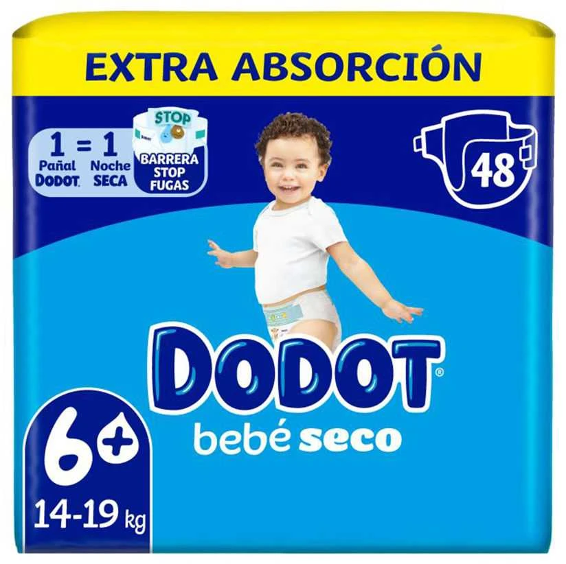DODOT EXTRA STAGES size 6 diapers 14-20 kg 48 units