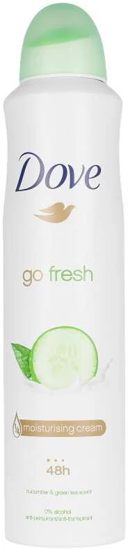 Dove Go Fresh agurkų ir žaliosios arbatos dezodorantas 250ml
