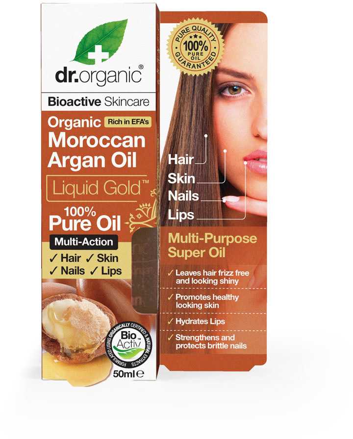 Dr. Organic Maroko argano aliejus Pure Oil 50ml