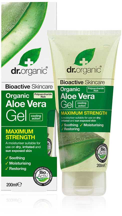 Dr. Organic Aloe Vera gelis maksimalaus stiprumo 200ml