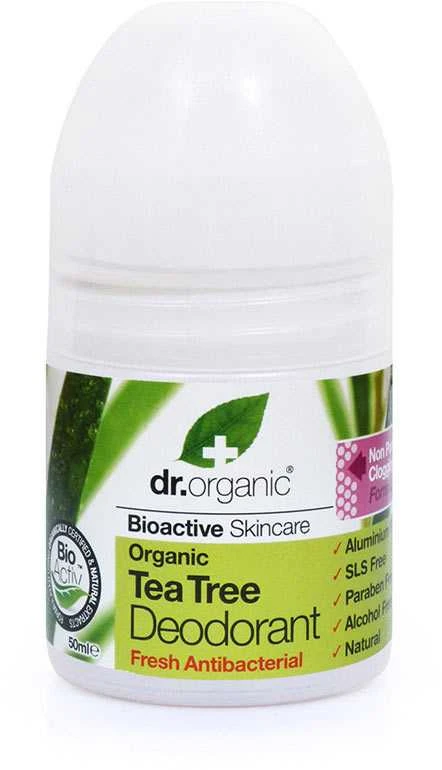 Dr. Organic Arbatmedžio dezodorantas Roll On 50ml