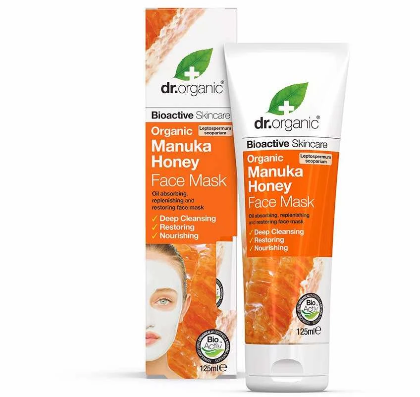 Dr. Organic Manuca medaus veido kaukė 125ml